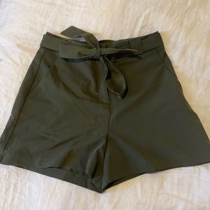ASOS Green High Waisted Shorts